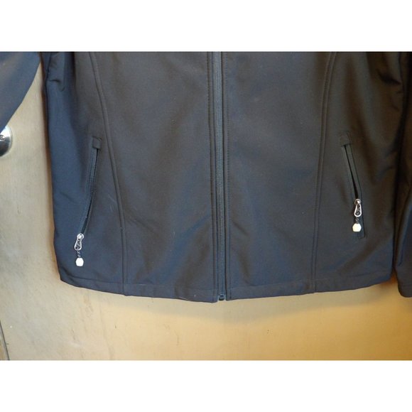 Ultraclub Custom Embroidered Black All Weather Jacket Sz L - Picture 8 of 12